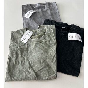 FULLFITALL heavyweight cotton texture and garment-dyed Men’s T-Shirts